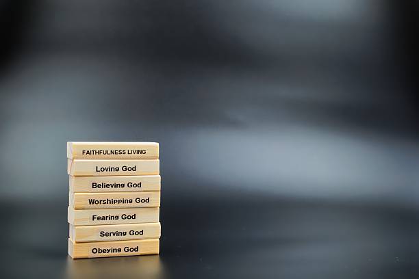 istock Faithfulness Living Wooden Block Stack Grey Shaded Background 2252304789