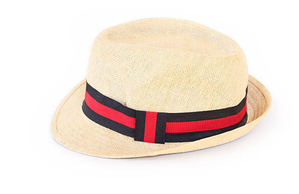 istock Side view of a natural woven hat featuring a beautiful handcrafted design, isolated on white background. 2252306264