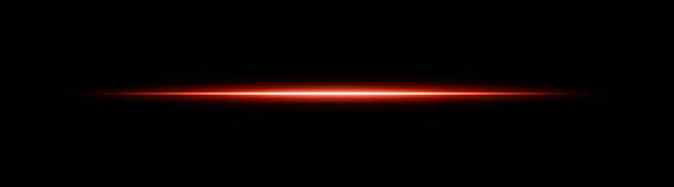 istock Color glowing horizontal flare with fine light pulses and reflection. Suitable for overlays, highlights, and modern digital effects. 2252311295