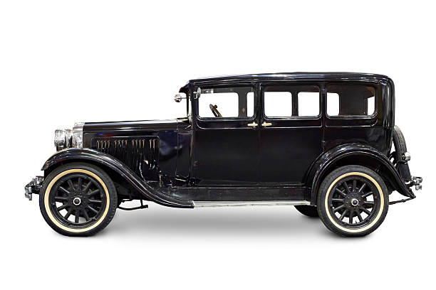 istock Vintage car isolated on white 2252319283