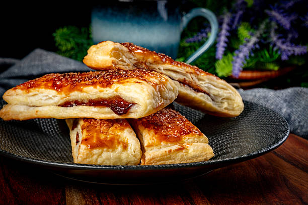 istock Puff pastry cookies with jam. 2252332702