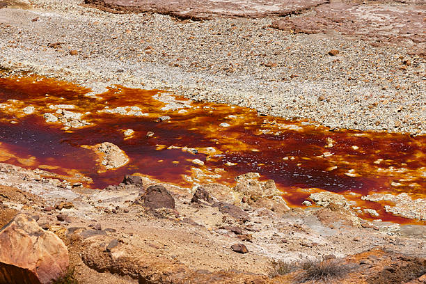 istock Riotinto opencast old mine river. Pena de hierro. Andalucia. Spain 2252338953