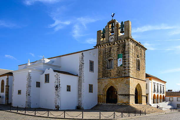 istock Faro Cathedral, Portugal under blue sky 2252343705
