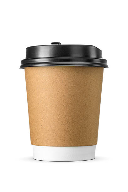 istock Taking away coffee in blank paper cup isolated on a white background. 2252347136