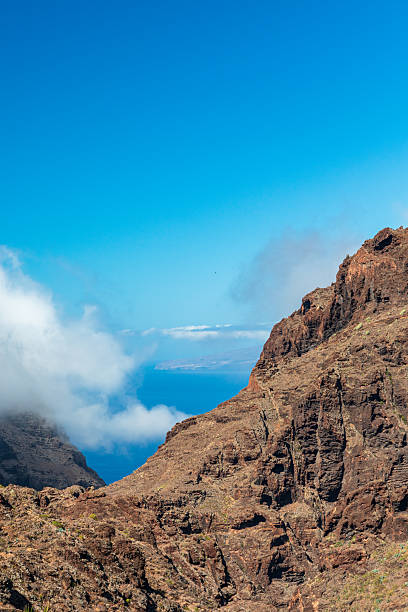 istock Tenerife, rugged cliffside overlooking the blue ocean under clear sky in a dramatic coastal landscape 2252350102