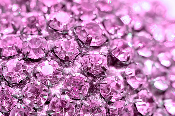istock Rows of crystal stones embedded, background, jewelry industry 2252351596