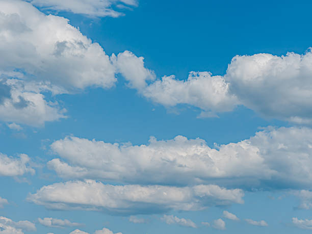 istock Strange white clouds in the blue sky 2252353164