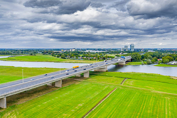 istock Bridge over the river IJssel near Zwolle 2252353792