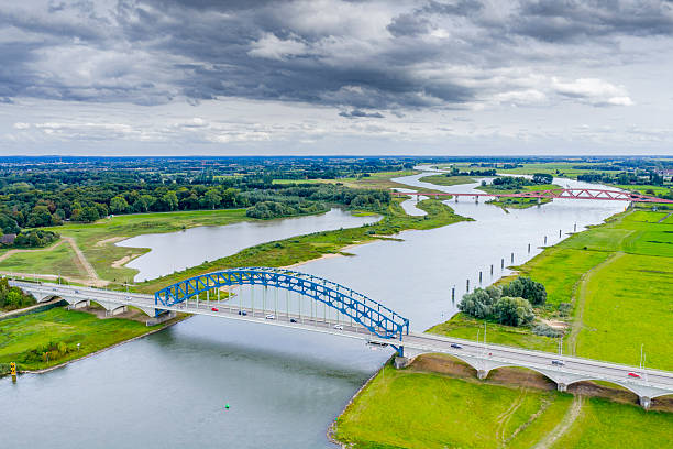 istock Bridge over the river IJssel near Zwolle 2252353806