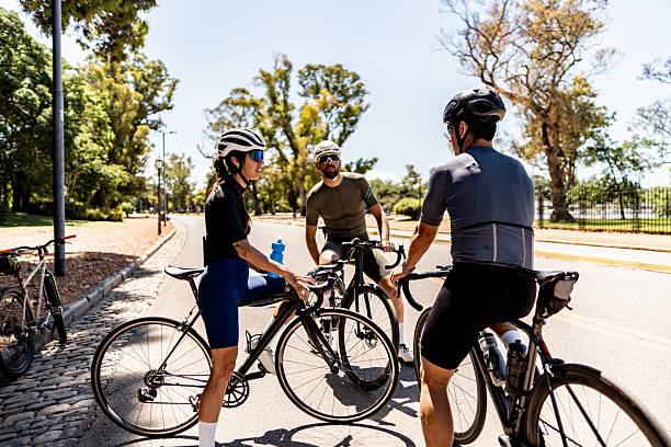 istock Cyclists taking a break during outdoor exercise 2252354369