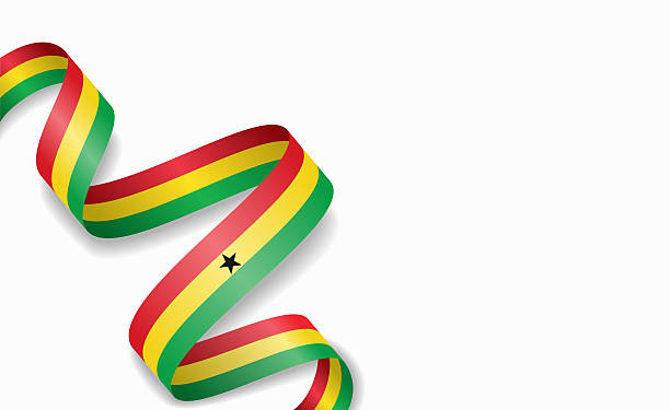 istock Ghanaian flag stylized wavy ribbon, symbolizing national pride, celebration, cultural identity. Vector illustration. 2252356202