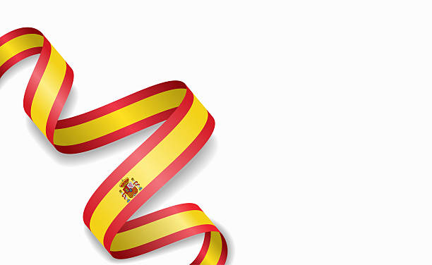 istock Spanish flag stylized wavy ribbon, symbolizing national pride, celebration, cultural identity. Vector illustration. 2252357278