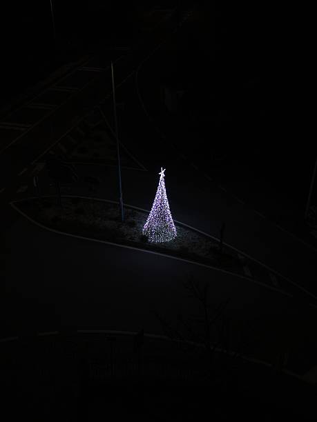 Christmas tree in the Village - Drone DJI Mini 5 Pro