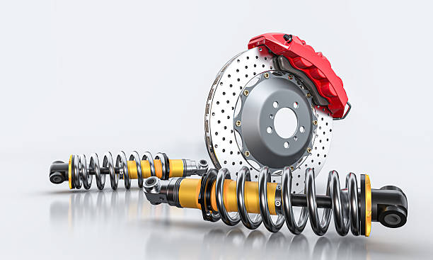 istock Performance car suspension and brake parts 2252362509