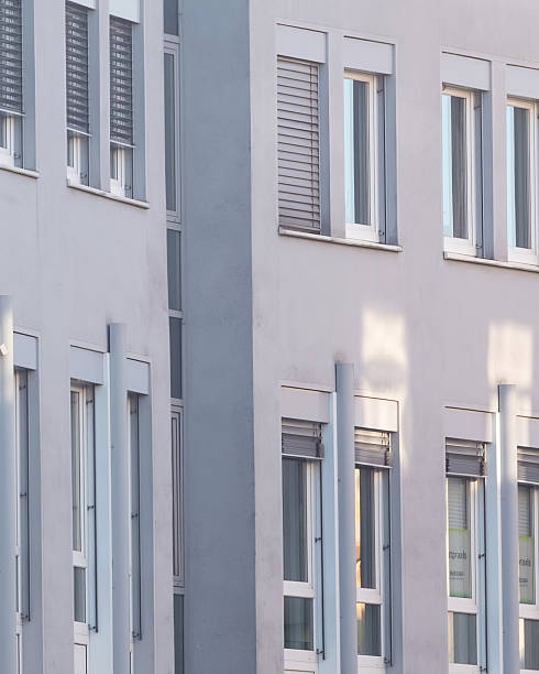 istock Modern architecture showcasing clean lines and unique window designs in a contemporary urban setting 2252363661