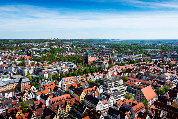 areal view of Ulm in Germany