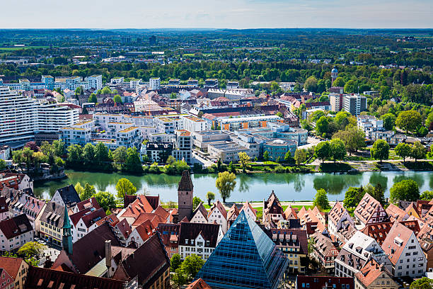 areal view of Ulm in Germany
