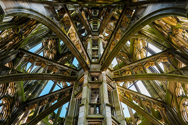 gothic spire of the Ulm Minster in Germany