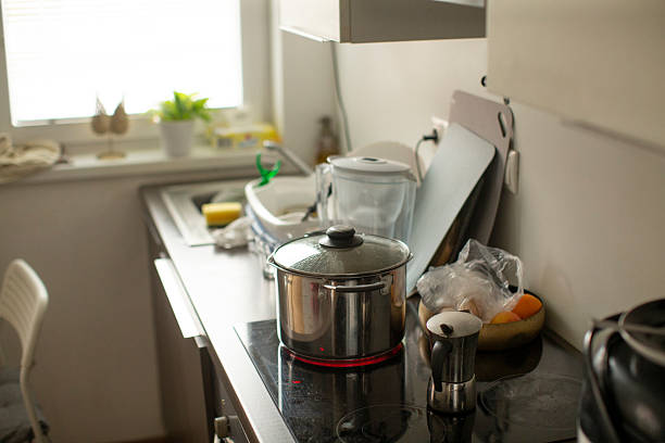 istock Gentle morning light illuminates our busy kitchen preparing breakfast 2252366892