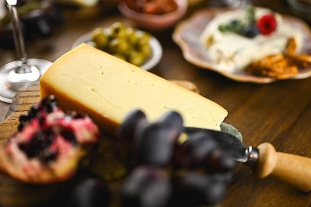Fresh Greek Feta Cheese Pieces Isolated On Light Background