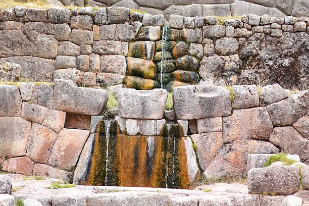 The Ancient Inca Baths of Tambomachay Near Cusco, Peru