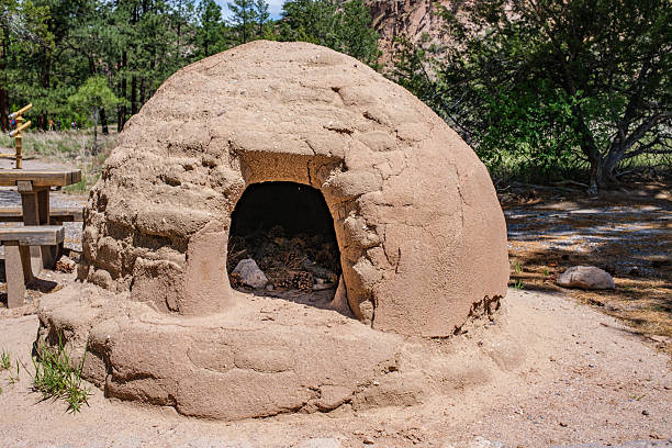 Replica of an ancient kiln, the type used by native peoples, at Bandelier National Park in Los Alamos, New Mexico, USA