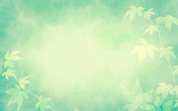 istock Watercolor Leaves Border Background in Mint Green - Copy Space 2252373078