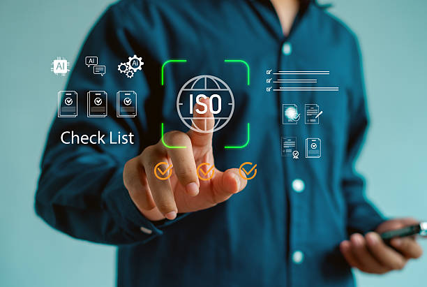 istock business professional selecting an ISO certification icon on a digital interface, illustrating quality standards, compliance, and audit checklist concepts for modern corporate management. 2252373806