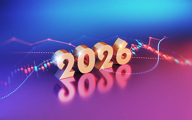 istock New Year 2026 Sitting on Business and Financial and Technical Data Chart 2252375606
