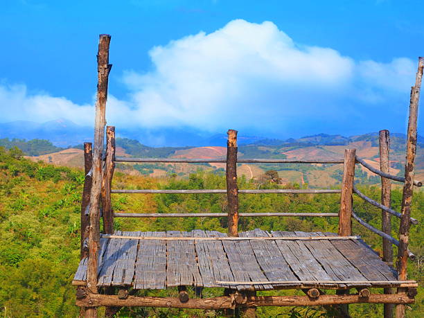 Stunning Mountain Views from a Bamboo Terrace