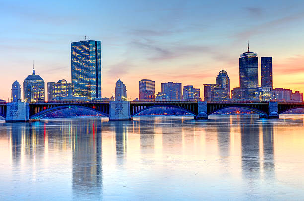 istock Reflection of Boston's Back Bay skyline on the ice-covered Charles River 2252377223