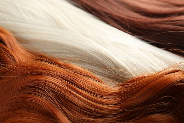 istock Strands of different beautiful hair as background, closeup 2252377426