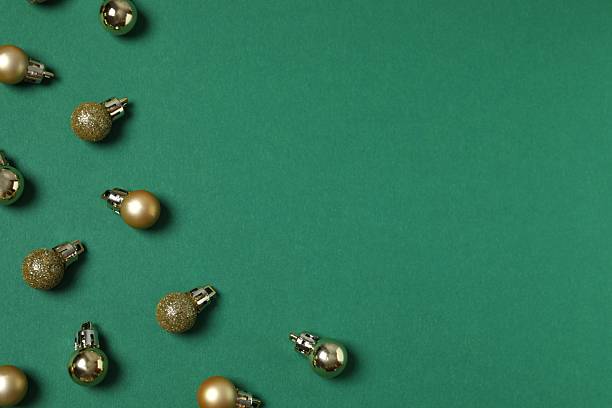 istock Beautiful Christmas decorations on color background 2252380463