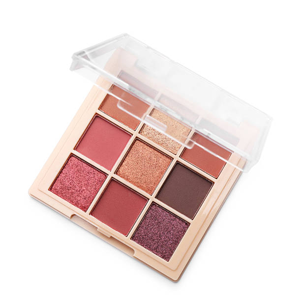 istock One beautiful eyeshadow palette isolated on white, top view 2252382136