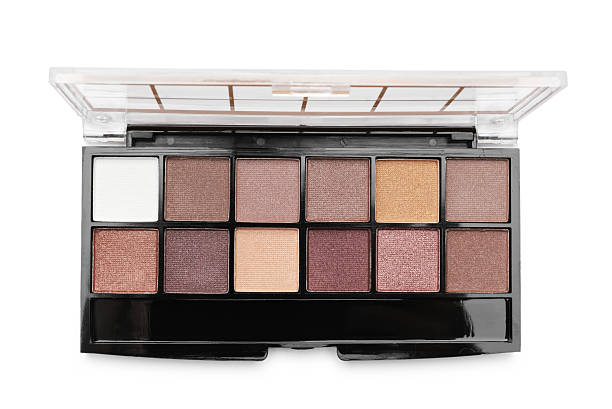 istock One beautiful eyeshadow palette isolated on white, top view 2252382167