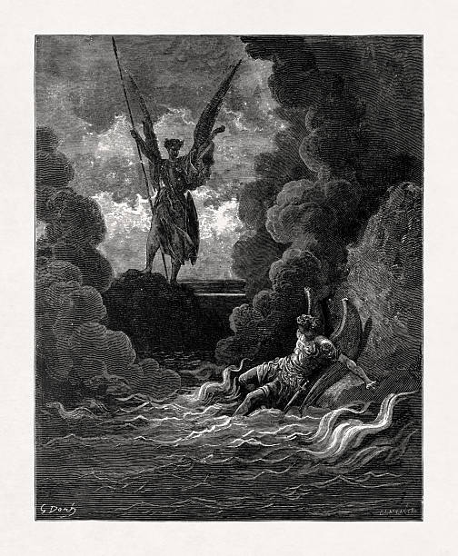 istock Satan and Beelzebub in an abyss of raging fire - Paradise Lost 2252385016