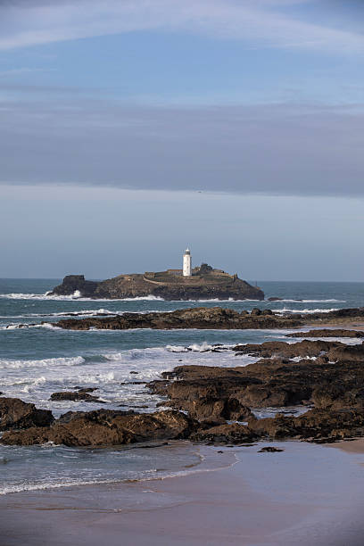 istock Godrevy Lighthouse at Godrevy Beach in Cornwall, UK. 2252391994