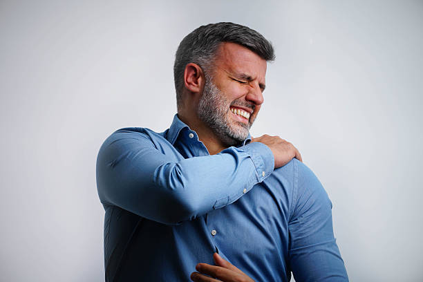 istock I think I hurt my shoulder back there. 2252398350