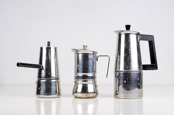 istock Set of three used Italian moka pots 2252406155