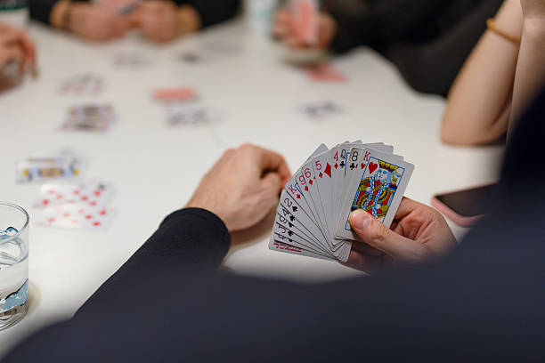istock Close Up of Card Game in Progress 2252406758