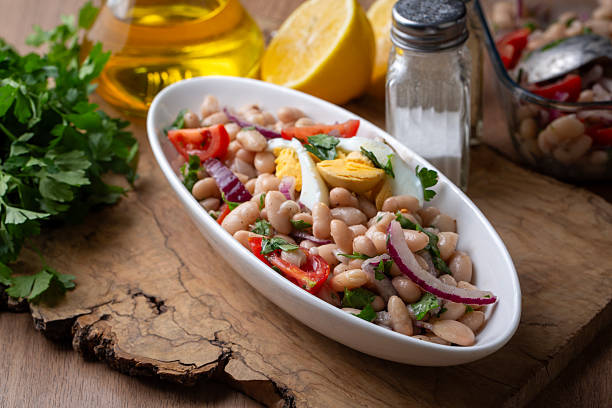 istock Turkish foods; dried beans salad (Turkish name; piyaz) 2252410936