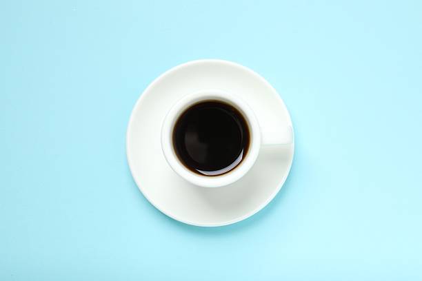istock Cup of coffee on color background 2252422229