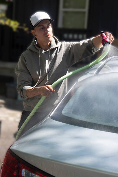 istock Car detailing - rear window 2252429433