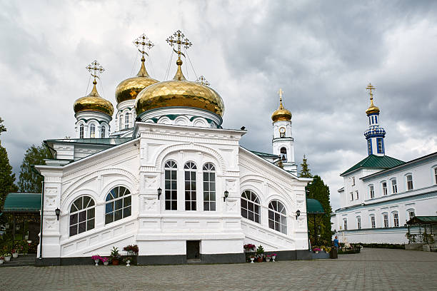 View of Raifa Bogoroditsky monastery male, Trinity Cathedral, Republic Tatarstan, Russia.