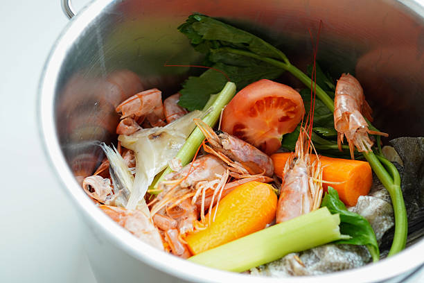 istock Closeup of Fish stock with shrimp shells 2252437096