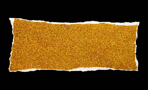 istock Ripped gold glitter paper torn edges strips isolated background 2252449125