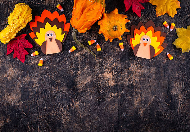 istock Thanksgiving day background with turkey 2252449905