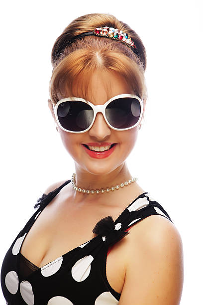 istock Young happy pin-up woman 2252451946