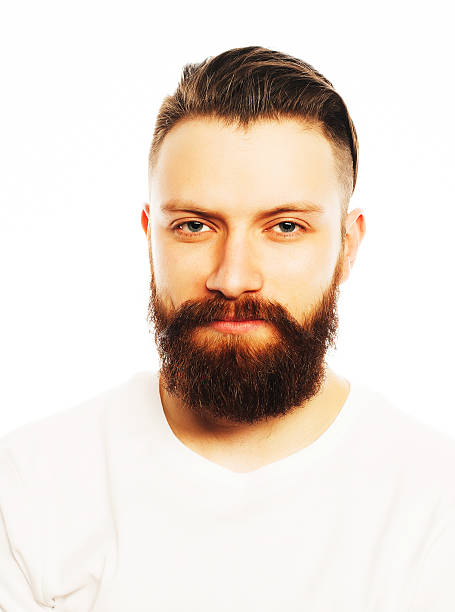 istock Stylish bearded man in white shirt. 2252455620