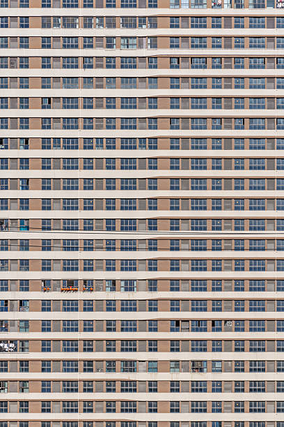 Office building repetition.  Composite image.